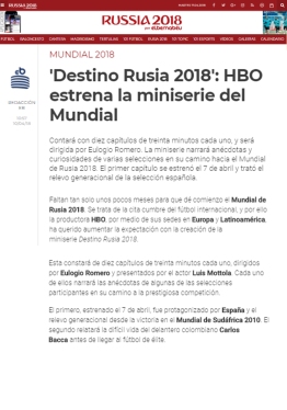 @HBO_ES #DestinoRusia2018 @fifaworldcup_es @fifacom_es @RusiaWC2018CT #WorldCup #FIFAWorldCup #MundialRusia2018