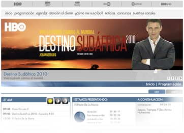 Sitio oficial Destino: Sudáfrica 2014. Presentado por Luis Mottola.